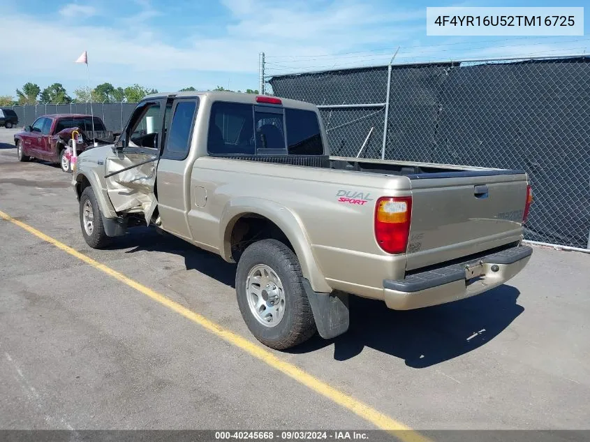 2002 Mazda B3000 Ds VIN: 4F4YR16U52TM16725 Lot: 40245668