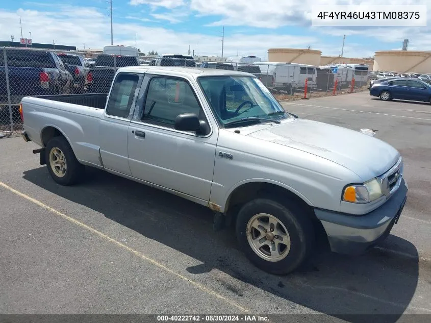 2003 Mazda B3000 Se VIN: 4F4YR46U43TM08375 Lot: 40222742