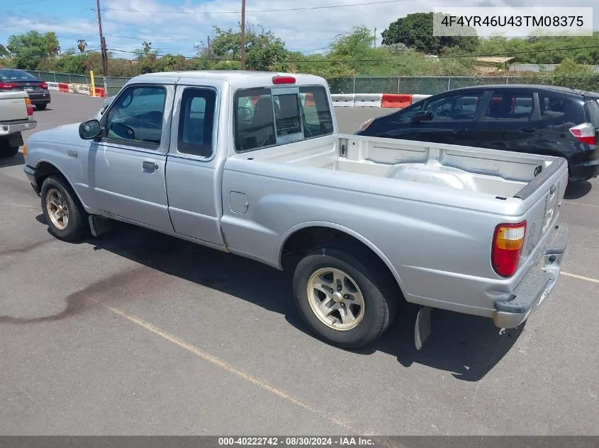 2003 Mazda B3000 Se VIN: 4F4YR46U43TM08375 Lot: 40222742