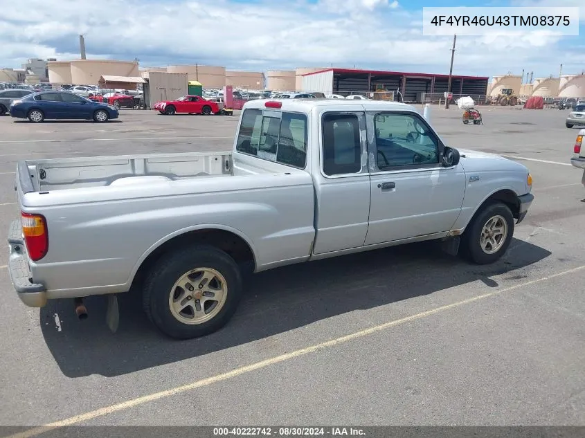 2003 Mazda B3000 Se VIN: 4F4YR46U43TM08375 Lot: 40222742