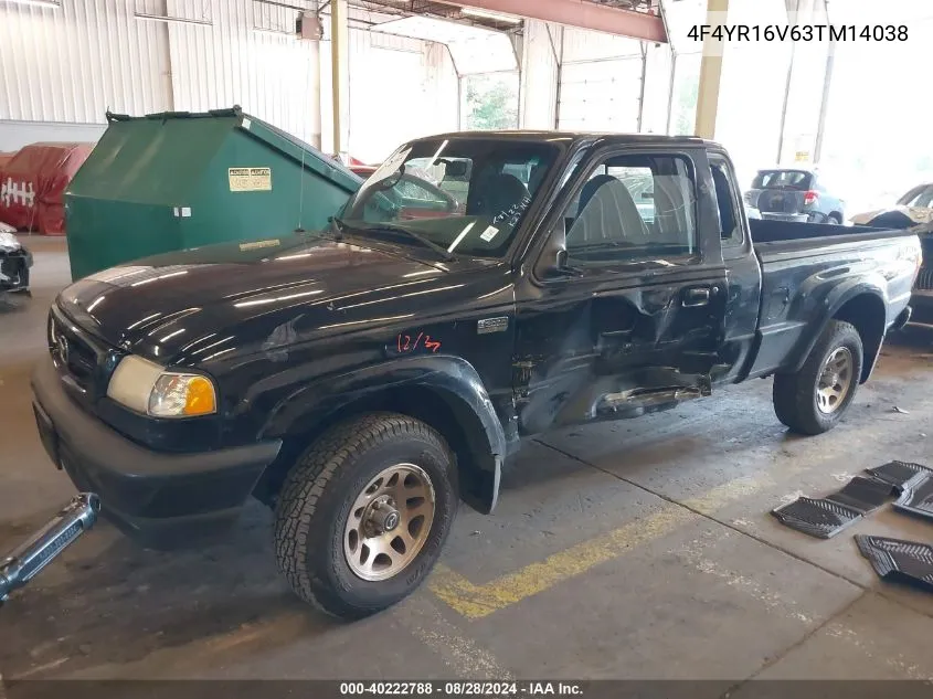 2003 Mazda B3000 Ds VIN: 4F4YR16V63TM14038 Lot: 40222788