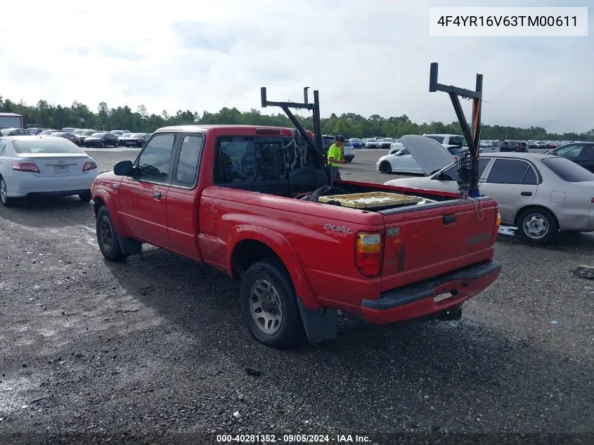 2003 Mazda B3000 Ds VIN: 4F4YR16V63TM00611 Lot: 40281352