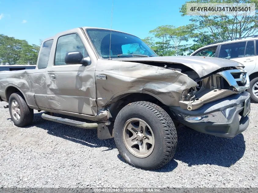 2004 Mazda B3000 Se VIN: 4F4YR46U34TM05601 Lot: 40282940