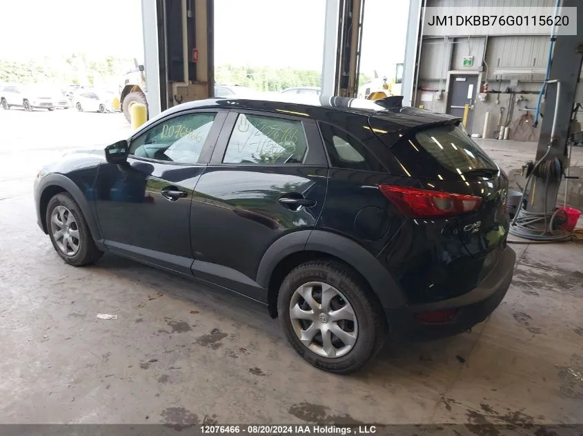 JM1DKBB76G0115620 2016 Mazda Cx-3