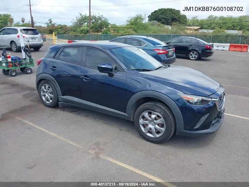 JM1DKBB76G0108702 2016 Mazda Cx-3 Sport