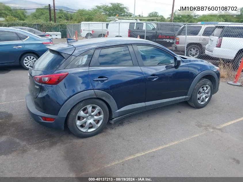 JM1DKBB76G0108702 2016 Mazda Cx-3 Sport