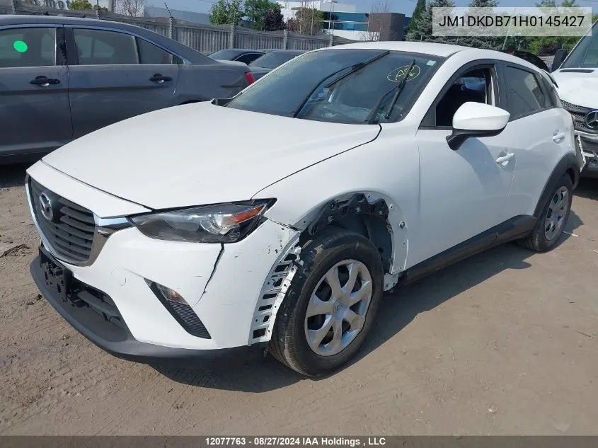 2017 Mazda Cx-3 VIN: JM1DKDB71H0145427 Lot: 12077763