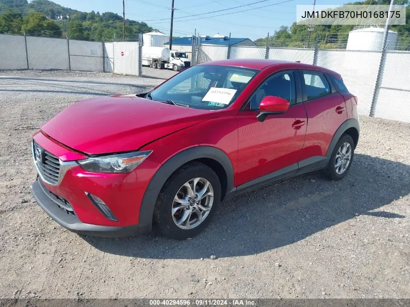 2017 Mazda Cx-3 Sport VIN: JM1DKFB70H0168175 Lot: 40294596