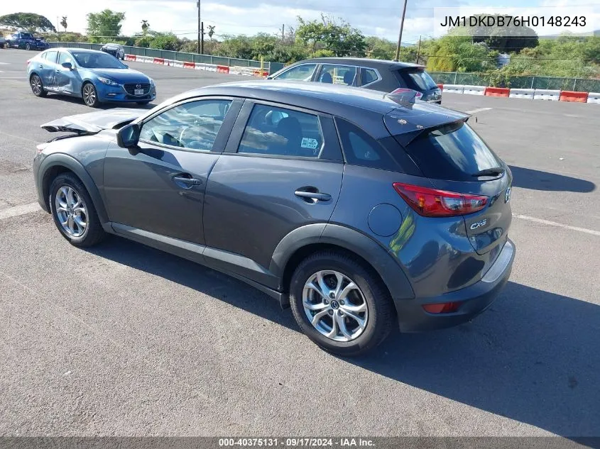 2017 Mazda Cx-3 Sport VIN: JM1DKDB76H0148243 Lot: 40375131