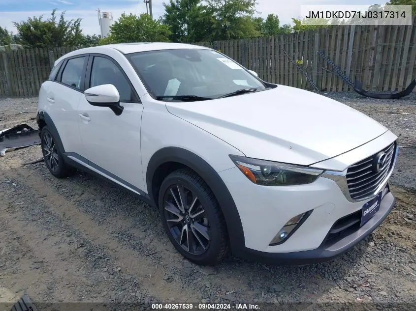 2018 Mazda Cx-3 Grand Touring VIN: JM1DKDD71J0317314 Lot: 40267539