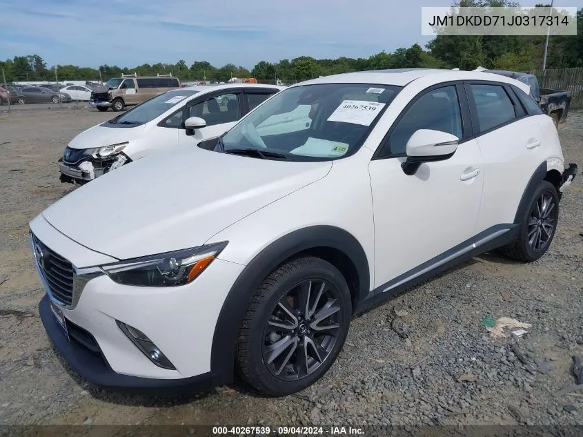 2018 Mazda Cx-3 Grand Touring VIN: JM1DKDD71J0317314 Lot: 40267539