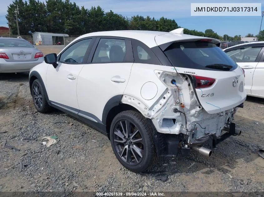 JM1DKDD71J0317314 2018 Mazda Cx-3 Grand Touring