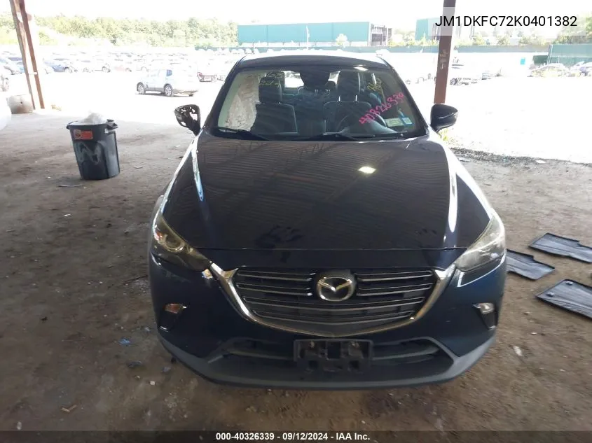 2019 Mazda Cx-3 Touring VIN: JM1DKFC72K0401382 Lot: 40326339