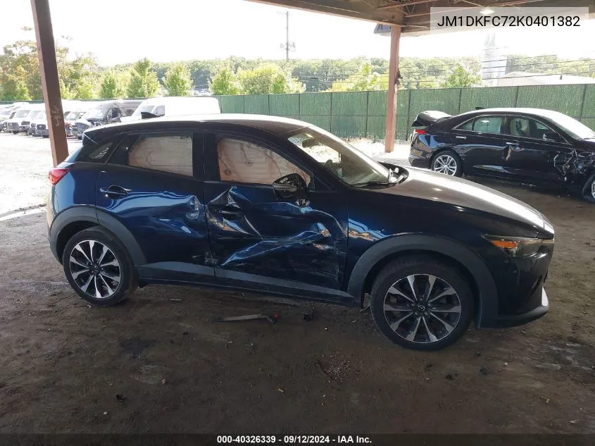 2019 Mazda Cx-3 Touring VIN: JM1DKFC72K0401382 Lot: 40326339