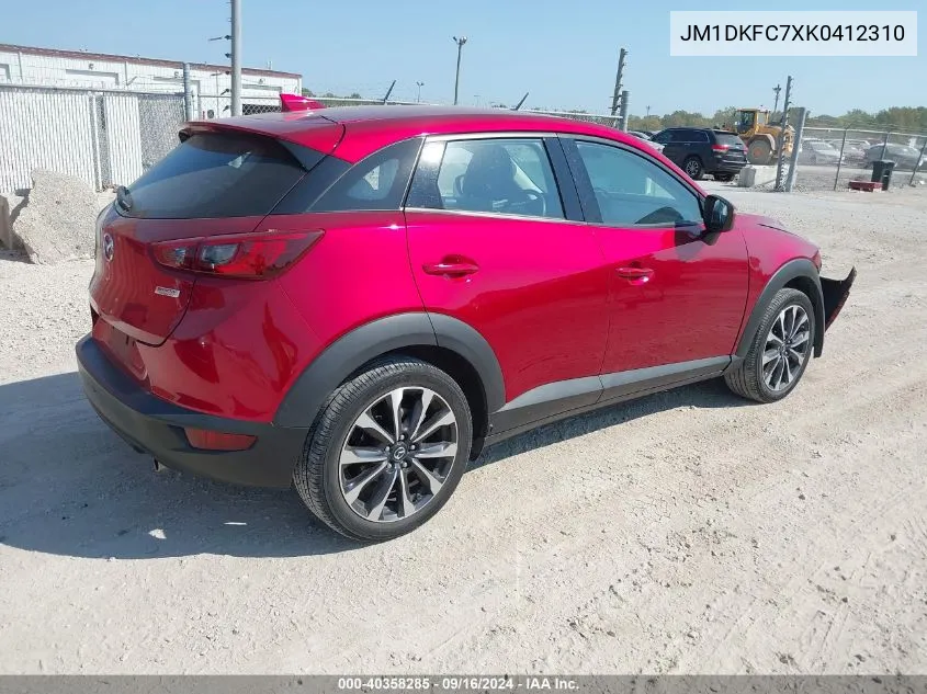 JM1DKFC7XK0412310 2019 Mazda Cx-3 Touring