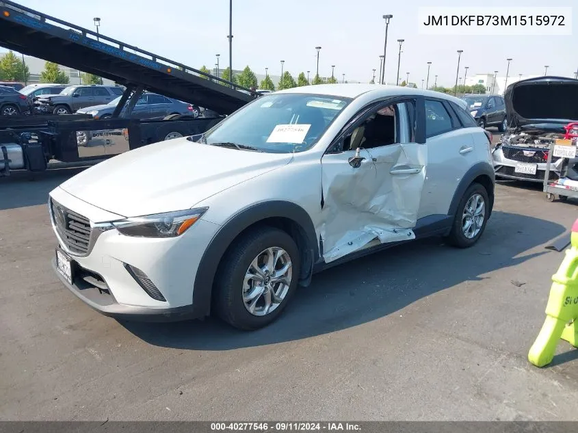 2021 Mazda Cx-3 Sport VIN: JM1DKFB73M1515972 Lot: 40277546