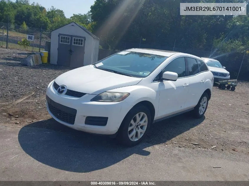 2007 Mazda Cx-7 Sport VIN: JM3ER29L670141001 Lot: 40309816