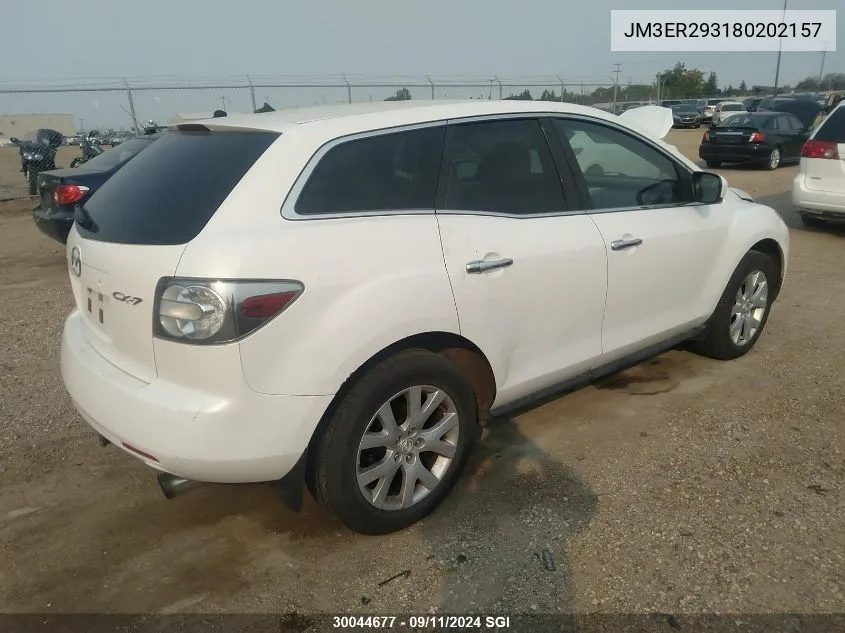 2008 Mazda Cx-7 VIN: JM3ER293180202157 Lot: 30044677