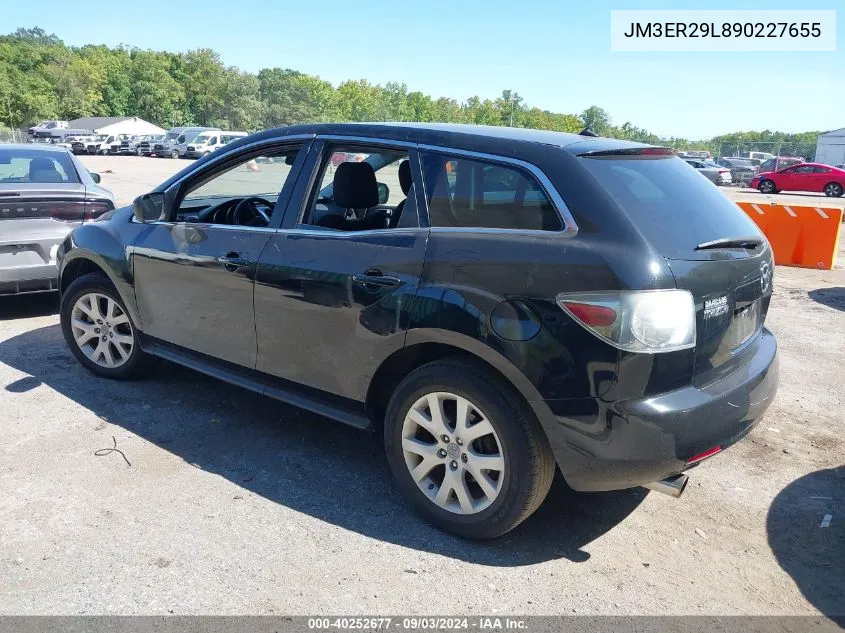 2009 Mazda Cx-7 Sport VIN: JM3ER29L890227655 Lot: 40252677