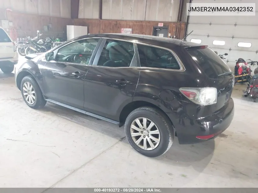 2010 Mazda Cx-7 I Sport VIN: JM3ER2WM4A0342352 Lot: 40193272