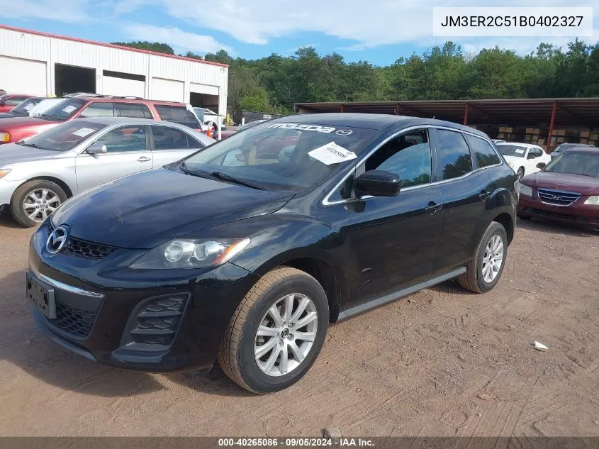 2011 Mazda Cx-7 I Touring VIN: JM3ER2C51B0402327 Lot: 40265086