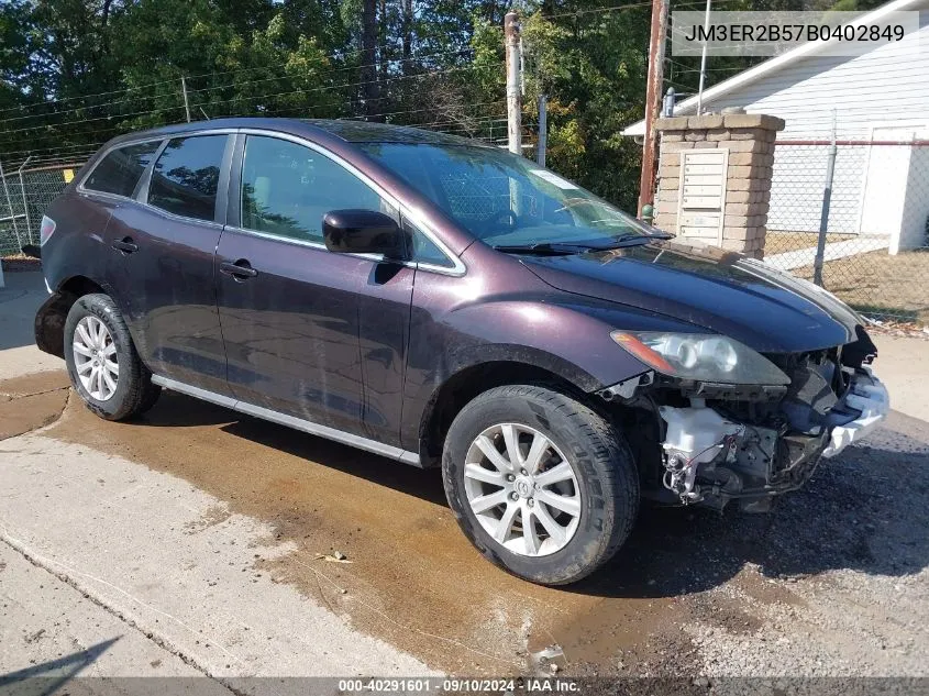 2011 Mazda Cx-7 I Sport VIN: JM3ER2B57B0402849 Lot: 40291601