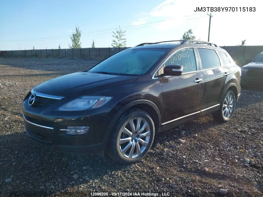 2007 Mazda Cx-9 VIN: JM3TB38Y970115183 Lot: 12089205