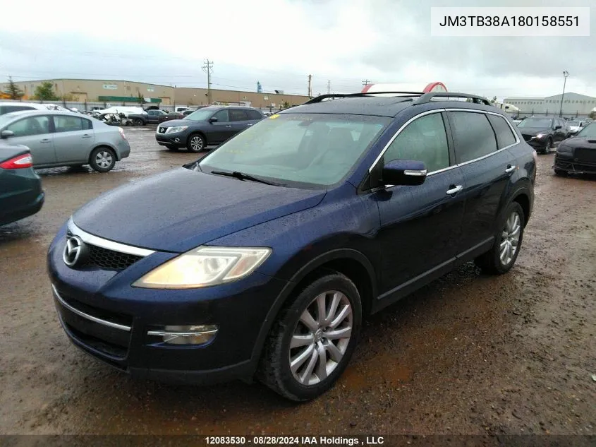 2008 Mazda Cx-9 VIN: JM3TB38A180158551 Lot: 12083530