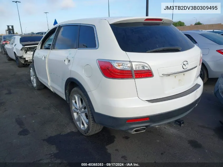 2011 Mazda Cx-9 Grand Touring VIN: JM3TB2DV3B0309495 Lot: 40365353