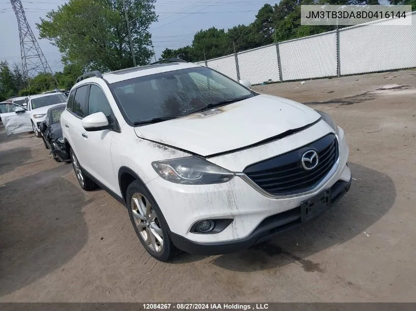 2013 Mazda Cx-9 Grand Touring VIN: JM3TB3DA8D0416144 Lot: 12084267