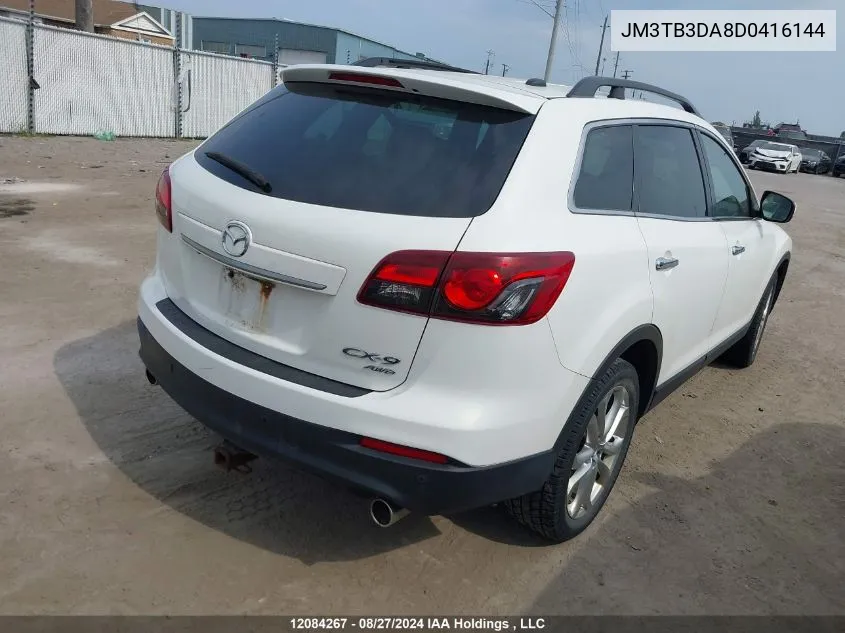 2013 Mazda Cx-9 Grand Touring VIN: JM3TB3DA8D0416144 Lot: 12084267