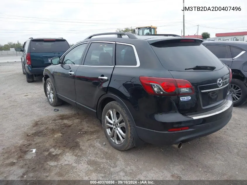 2013 Mazda Cx-9 Grand Touring VIN: JM3TB2DA2D0407496 Lot: 40370858