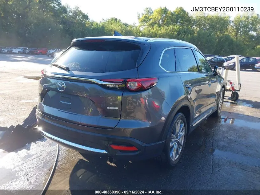 JM3TCBEY2G0110239 2016 Mazda Cx-9 Signature