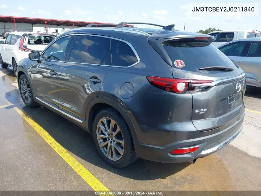 2018 Mazda Cx-9 Signature VIN: JM3TCBEY2J0211840 Lot: 40342698