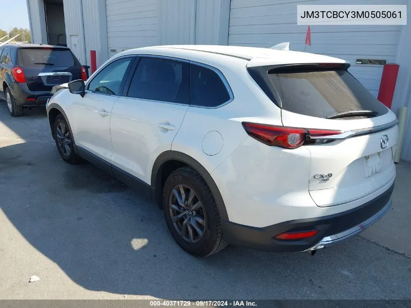 2021 Mazda Cx-9 Touring VIN: JM3TCBCY3M0505061 Lot: 40371729