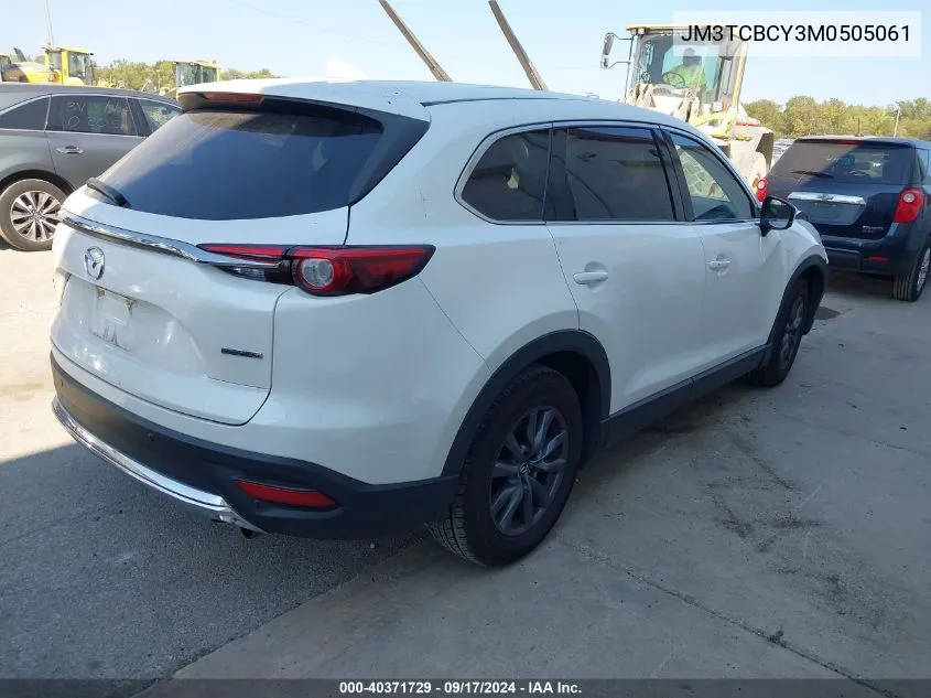 2021 Mazda Cx-9 Touring VIN: JM3TCBCY3M0505061 Lot: 40371729