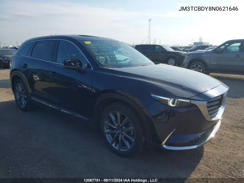 2022 Mazda Cx-9 Grand Touring VIN: JM3TCBDY8N0621646 Lot: 12067751