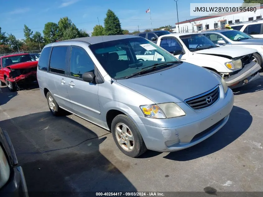 2001 Mazda Mpv Dx/Es/Lx VIN: JM3LW28Y010195480 Lot: 40254417