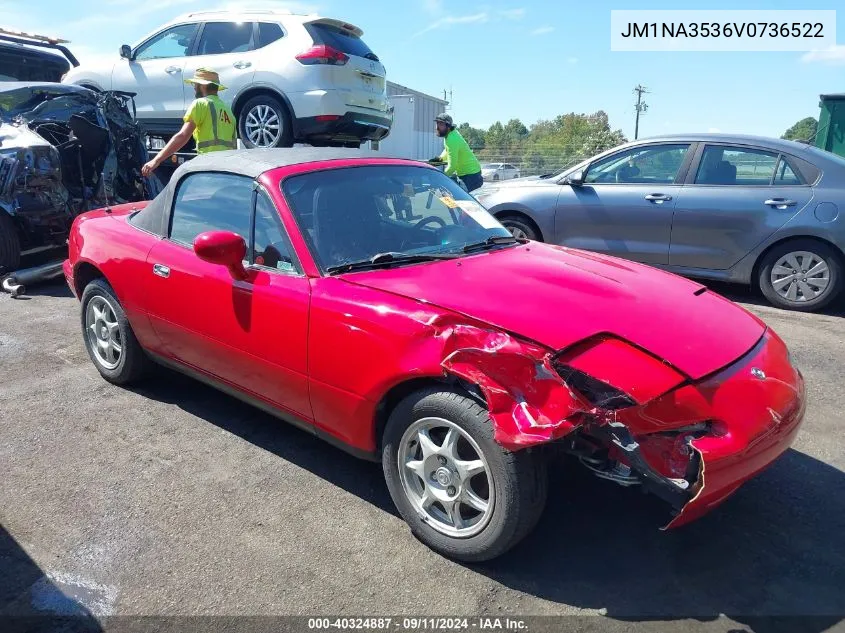 1997 Mazda Mx-5 Miata Leather Pkg/M Edition/Popular Equipment Pkg/R Pkg./Sto/Touring Pkg VIN: JM1NA3536V0736522 Lot: 40324887