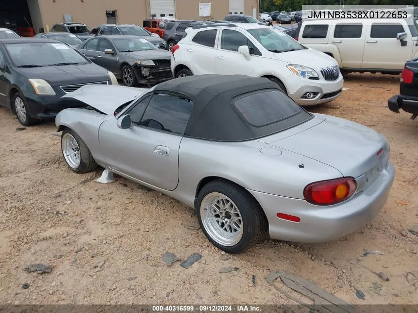 1999 Mazda Mx-5 Miata VIN: JM1NB3538X0122653 Lot: 40316599