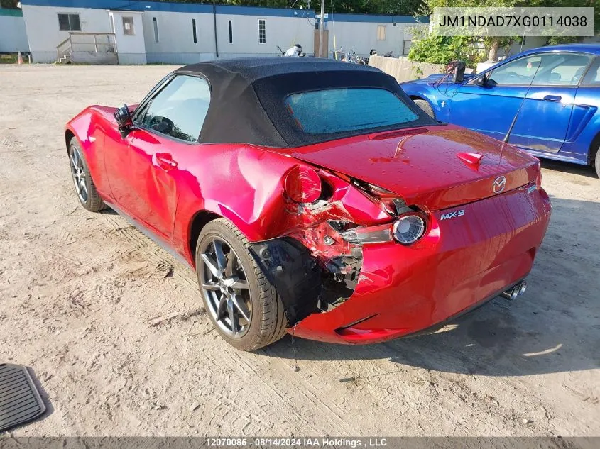 JM1NDAD7XG0114038 2016 Mazda Mx-5