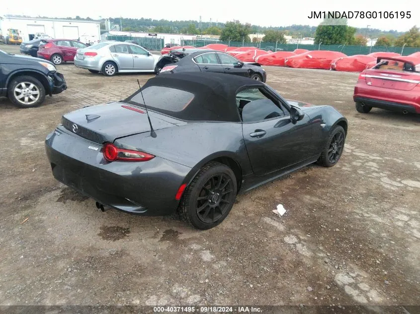 2016 Mazda Mx-5 Miata Grand Touring VIN: JM1NDAD78G0106195 Lot: 40371495