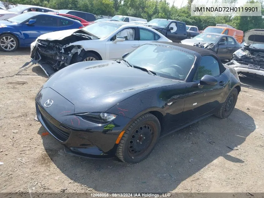 2017 Mazda Mx-5 Miata Grand Touring VIN: JM1NDAD72H0119901 Lot: 12068055