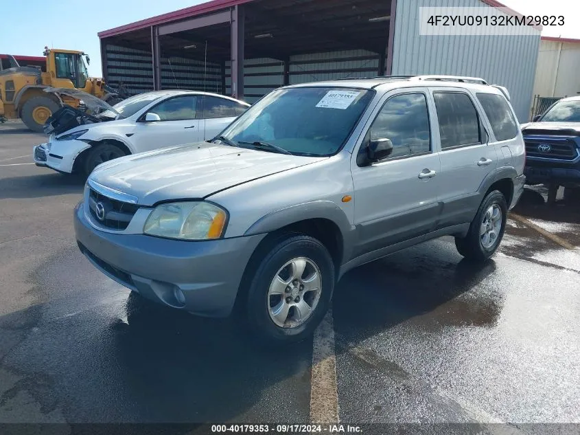 4F2YU09132KM29823 2002 Mazda Tribute Es V6/Lx V6