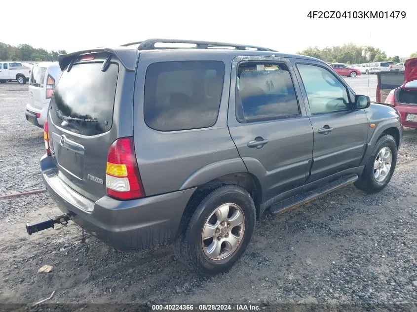 4F2CZ04103KM01479 2003 Mazda Tribute Lx V6