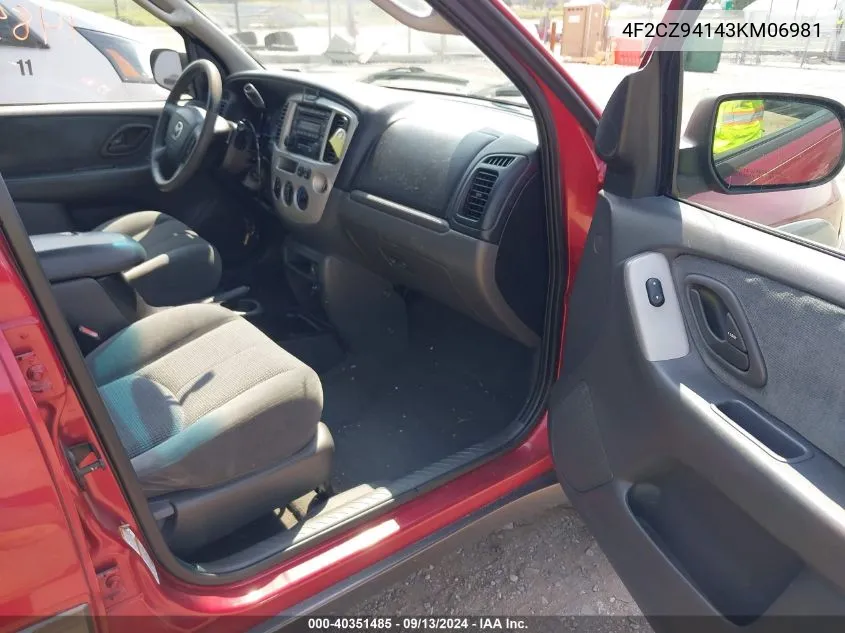 4F2CZ94143KM06981 2003 Mazda Tribute Lx V6