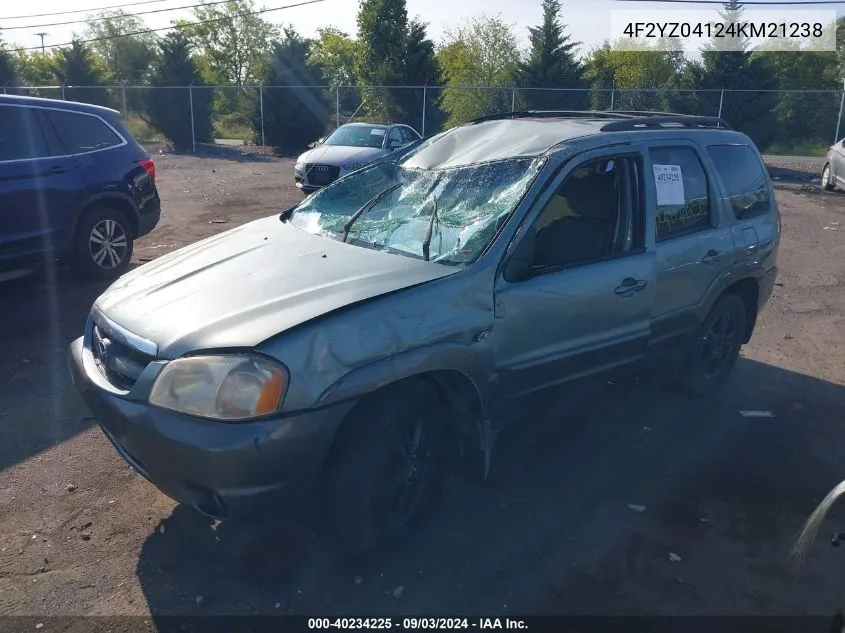 4F2YZ04124KM21238 2004 Mazda Tribute Lx V6