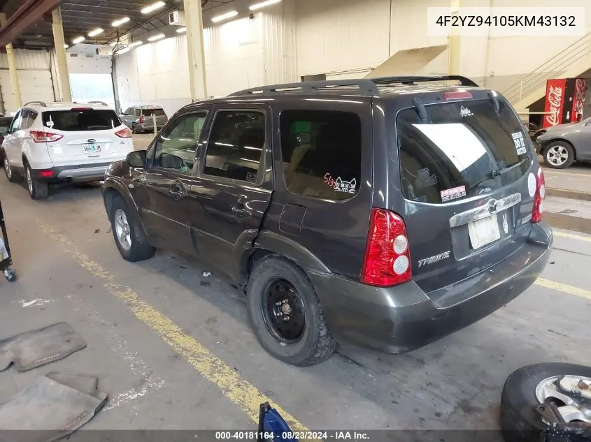 4F2YZ94105KM43132 2005 Mazda Tribute S