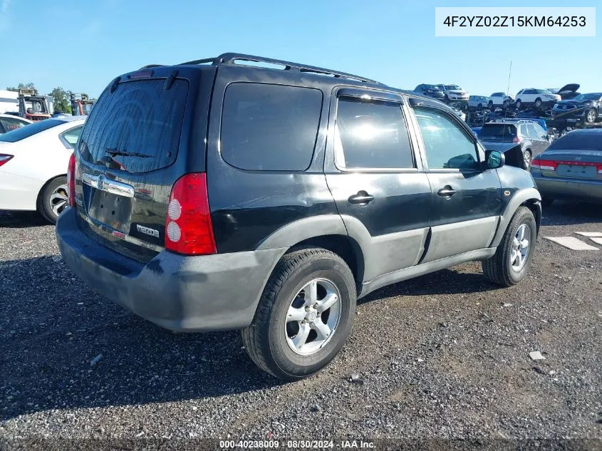 2005 Mazda Tribute I VIN: 4F2YZ02Z15KM64253 Lot: 40238009