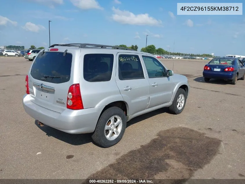 2005 Mazda Tribute S VIN: 4F2CZ96155KM38712 Lot: 40262252